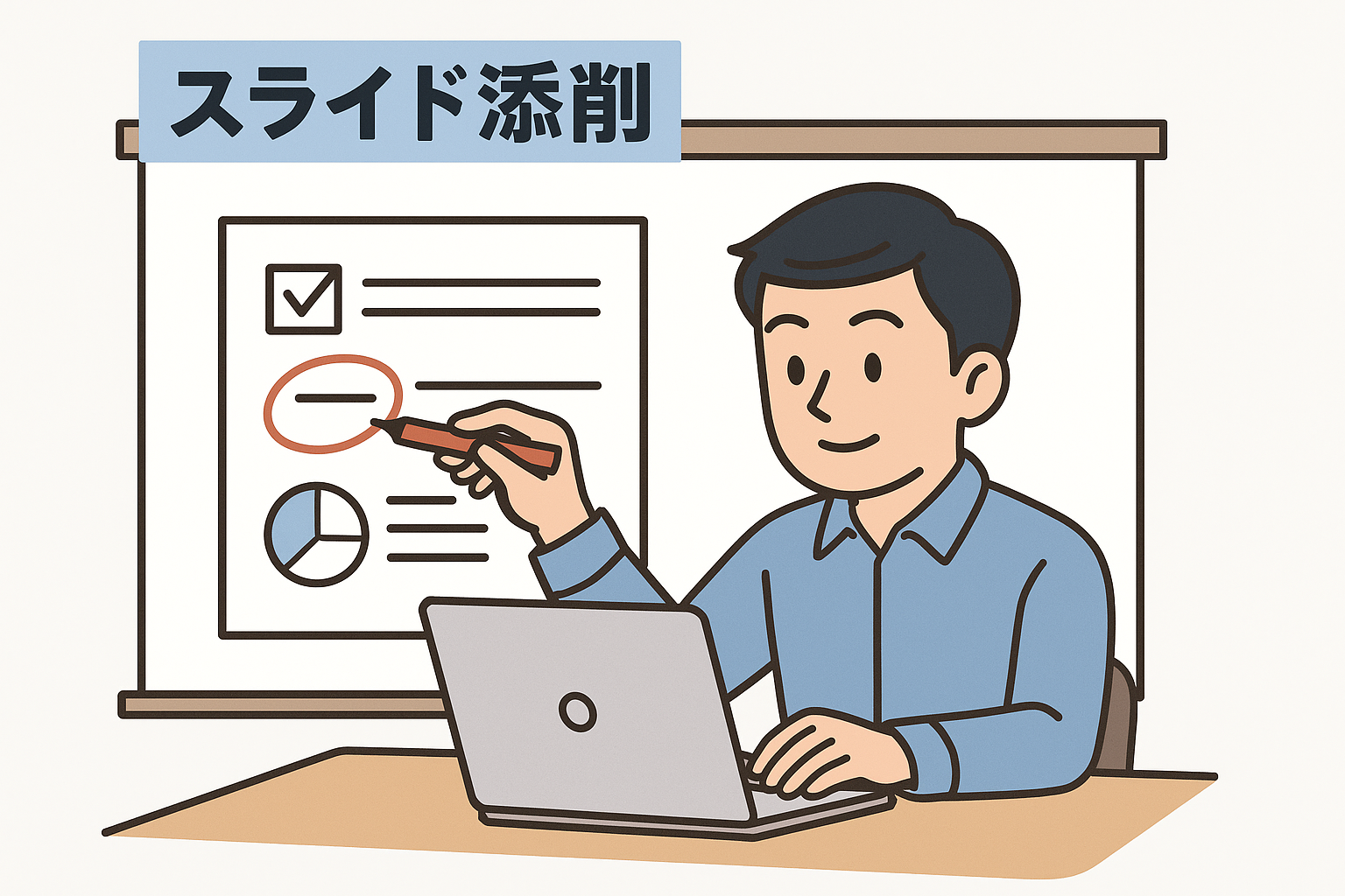 スライド添削イメージ